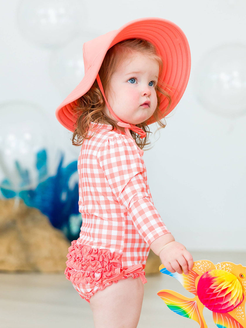 Girls Coral Swim Hat