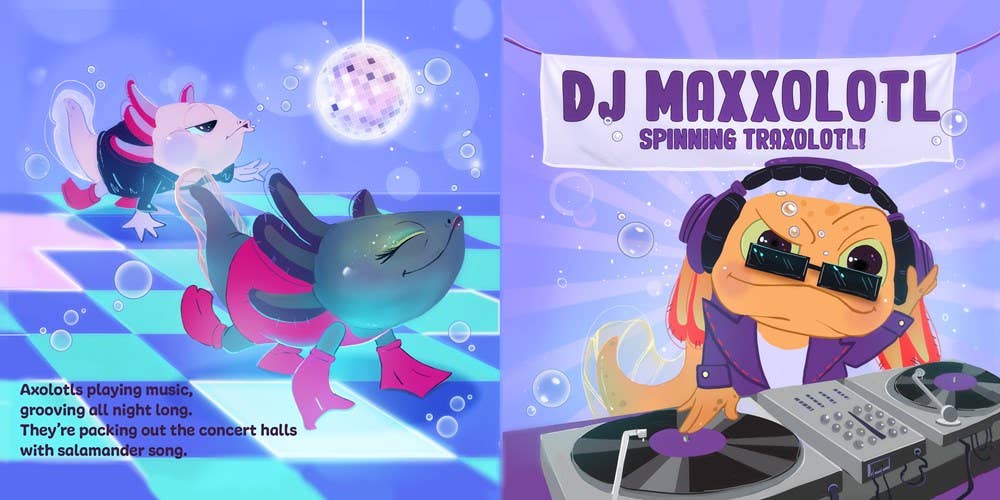 Axolotls: Day to ZZZ Book