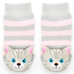 Gray Cat Rattle Socks
