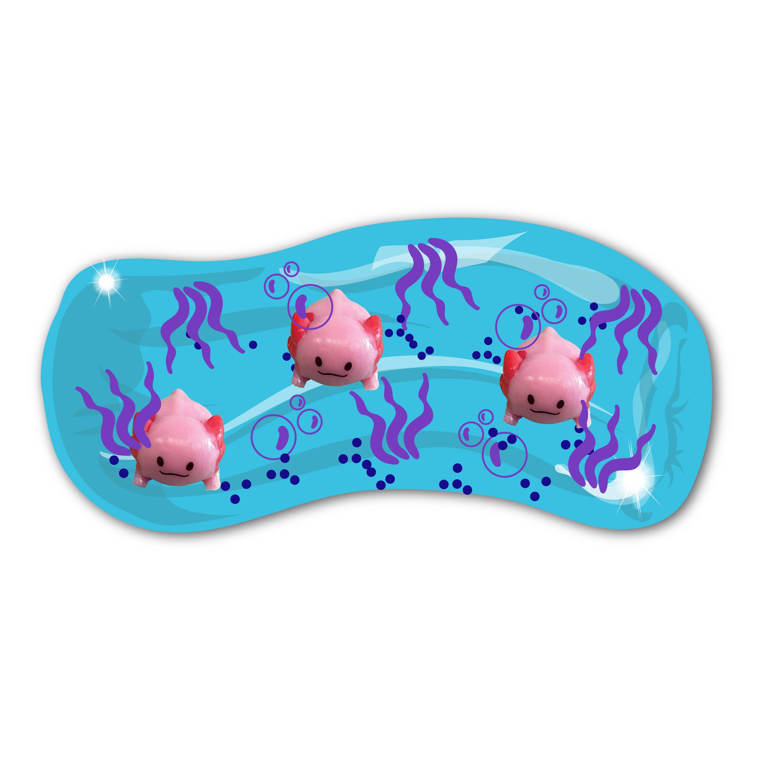 Jumbo Wiggly Jiggly - Axolotl Water Snake Sensory Toy