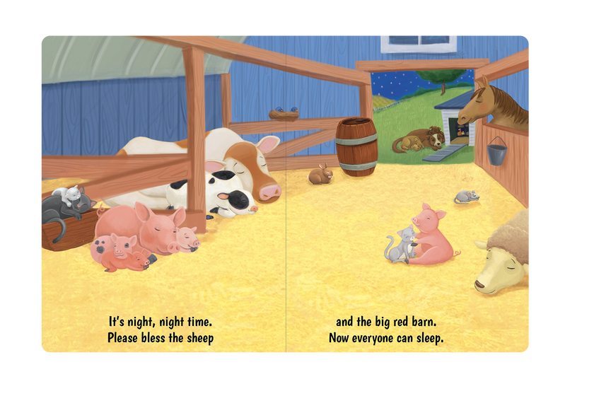 Night, Night Farm- Children's Padded Board Book