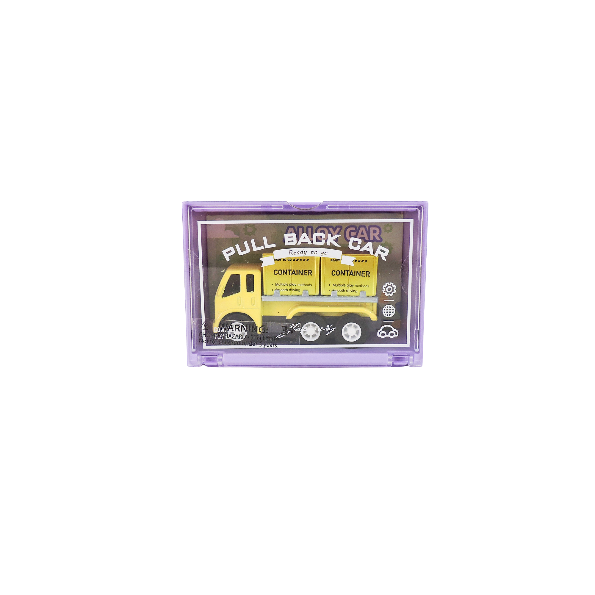 Alloy Alley Large Diecast Pull-Back Truck in reusable box