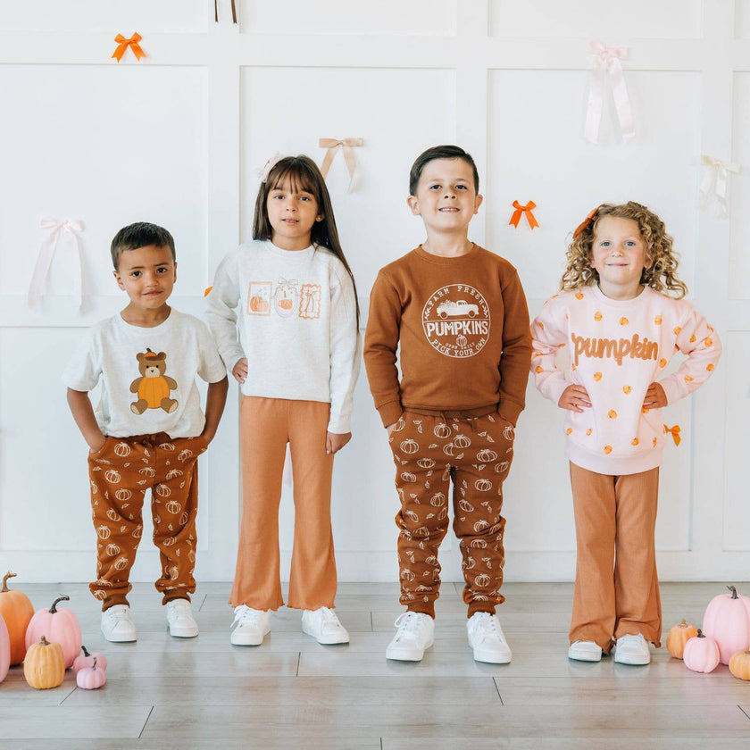 Farm Fresh Pumpkins Sweatshirt - Boys Clothing -Fall Harvest