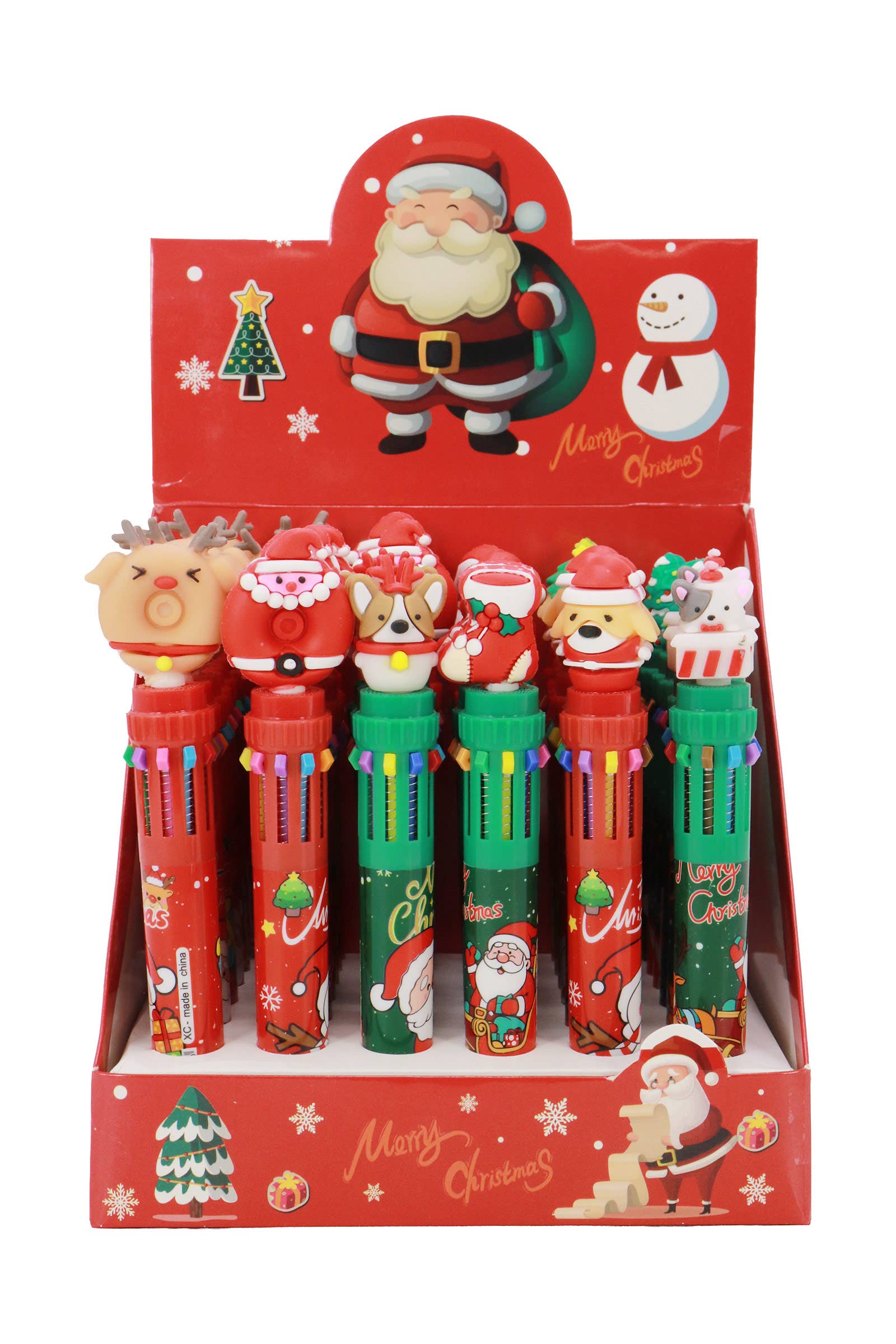 Cute Christmas 10-in-1 Multicolor Pen