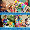 Brain Flakes Starter Toy Set Multicolor - 120 Pieces - Resealable Pouch