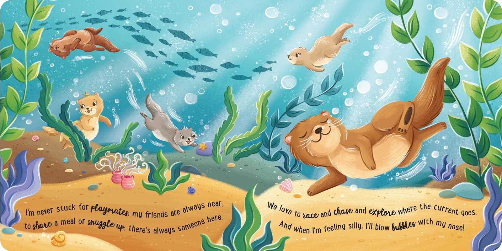 I Love Being a Sea Otter: Padded Board Book by Em Bruce