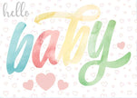 Baby Note Cards - Hello Baby - Embossed