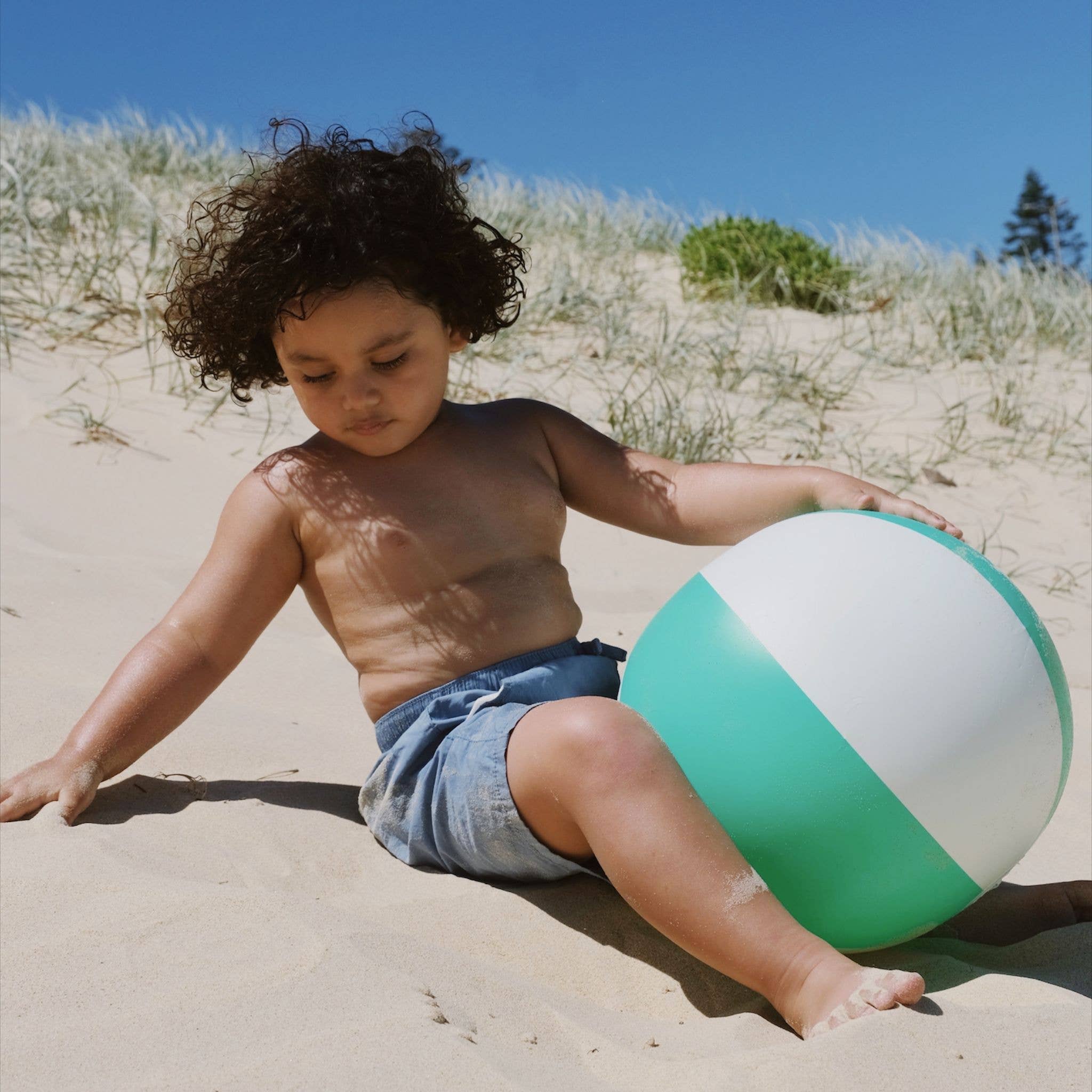 Inflatable Beach Ball Toy Pool Party Neon Green