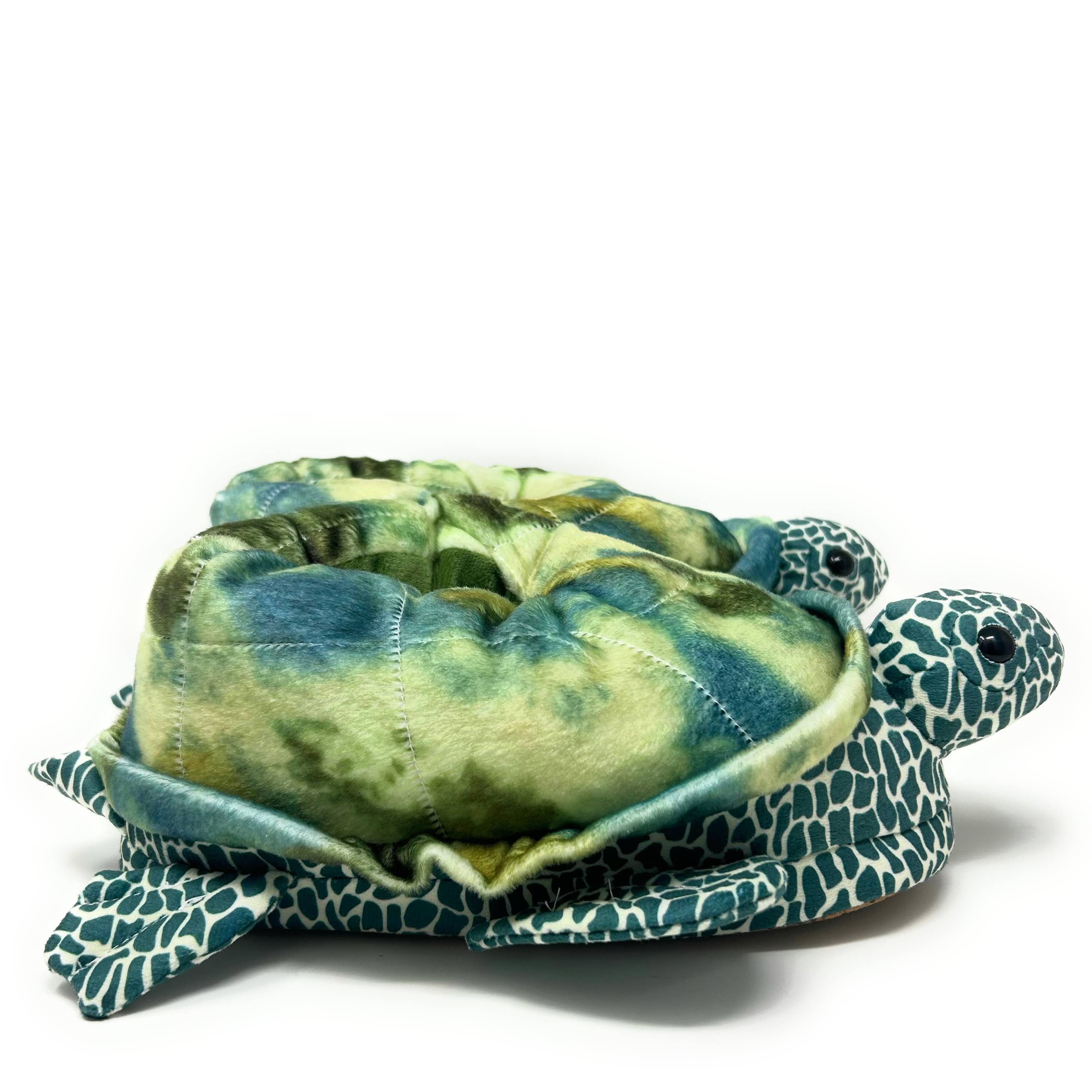Bertie the Sea Turtle | Kid's Animal Plush Non-Slip Slippers