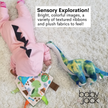 Dinosaur Learning Lovey Crinkle Tag Sensory Toy 8