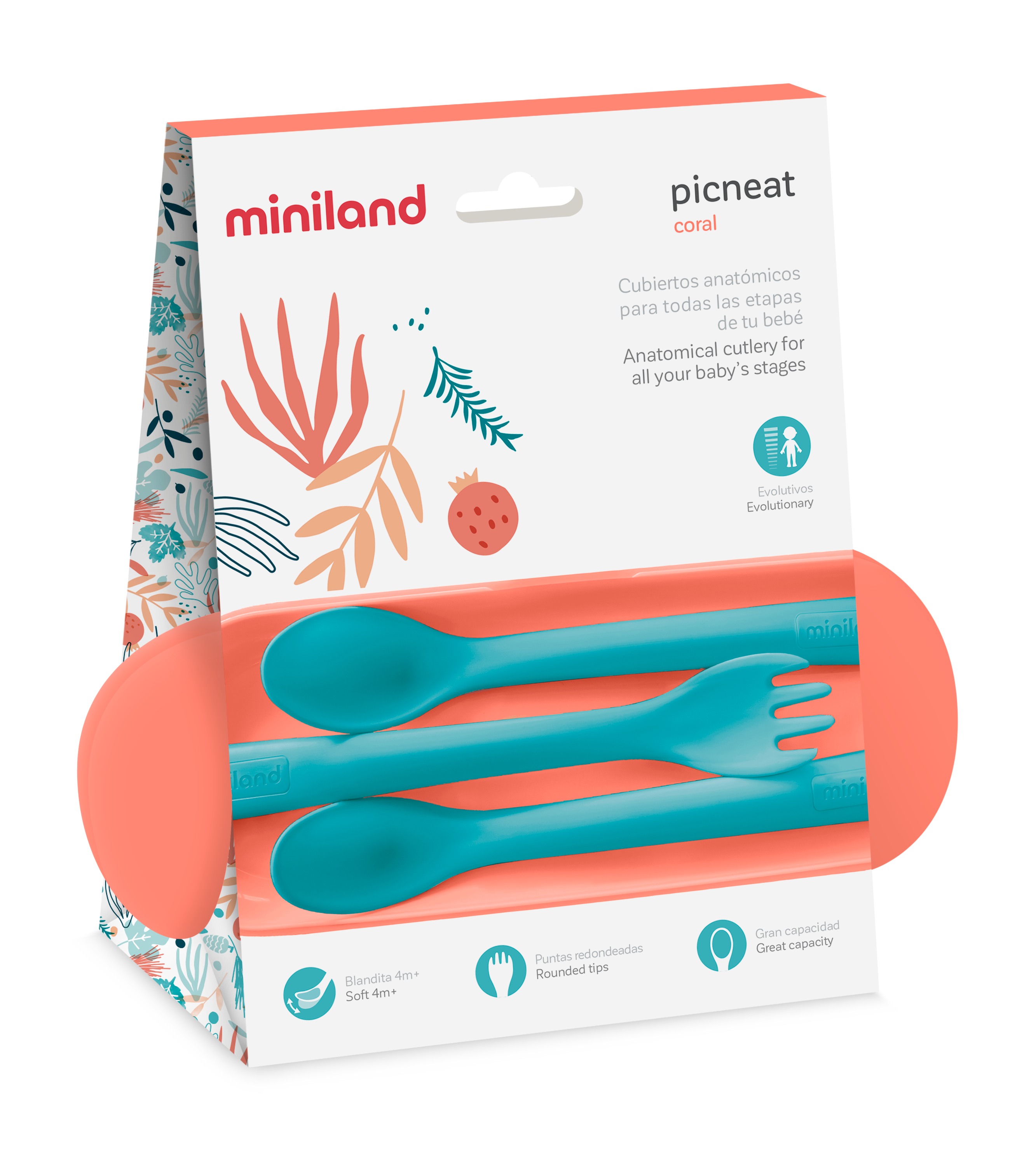 Picneat Mediterranean Coral Cutlery Set