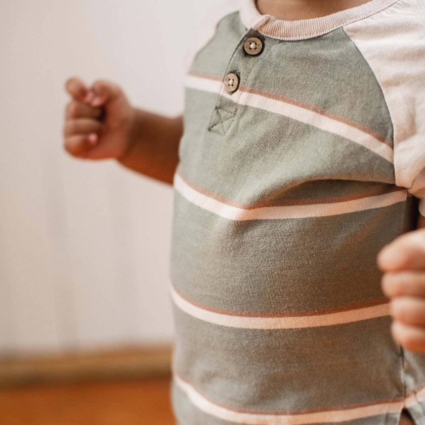Holland Stripe Infant Tee Set