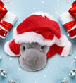 Plush Santa - Wild Collection Plush - Grey Manatee Stuffed Animal