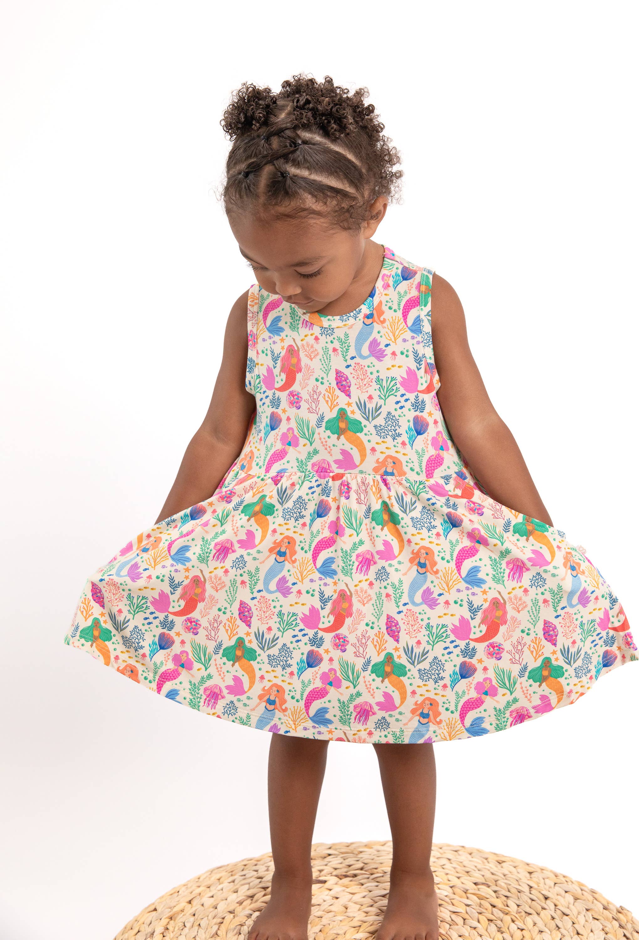 Mermaid Beach - Sleeveless Pocket Dress