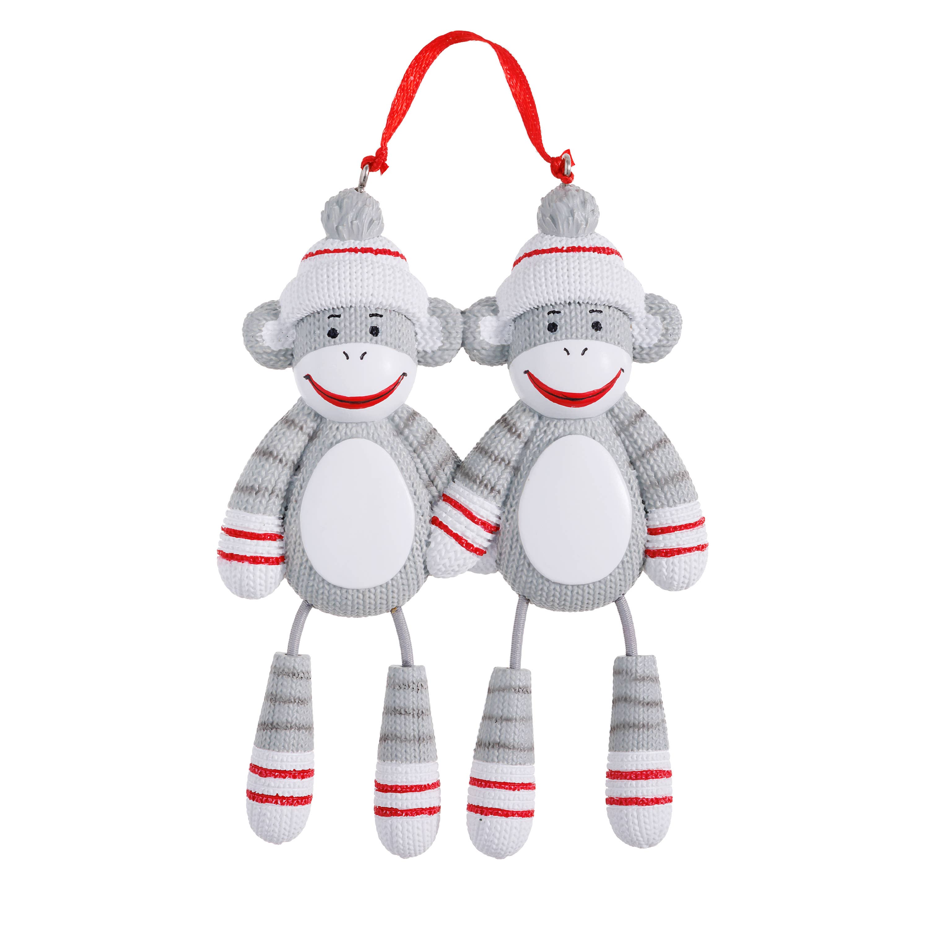 Sock Monkey Family Personalized Ornament