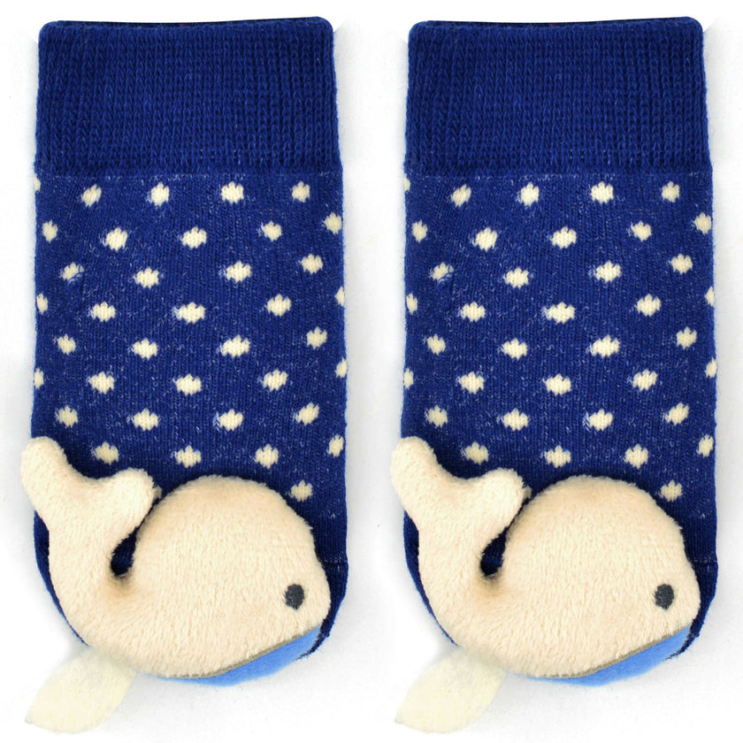 Baby Whale Rattle Socks