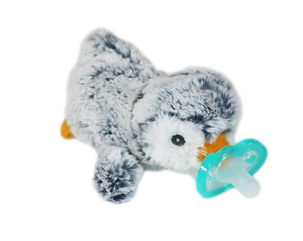 RaZbuddy Ethan Penguin Paci/Teether Holder