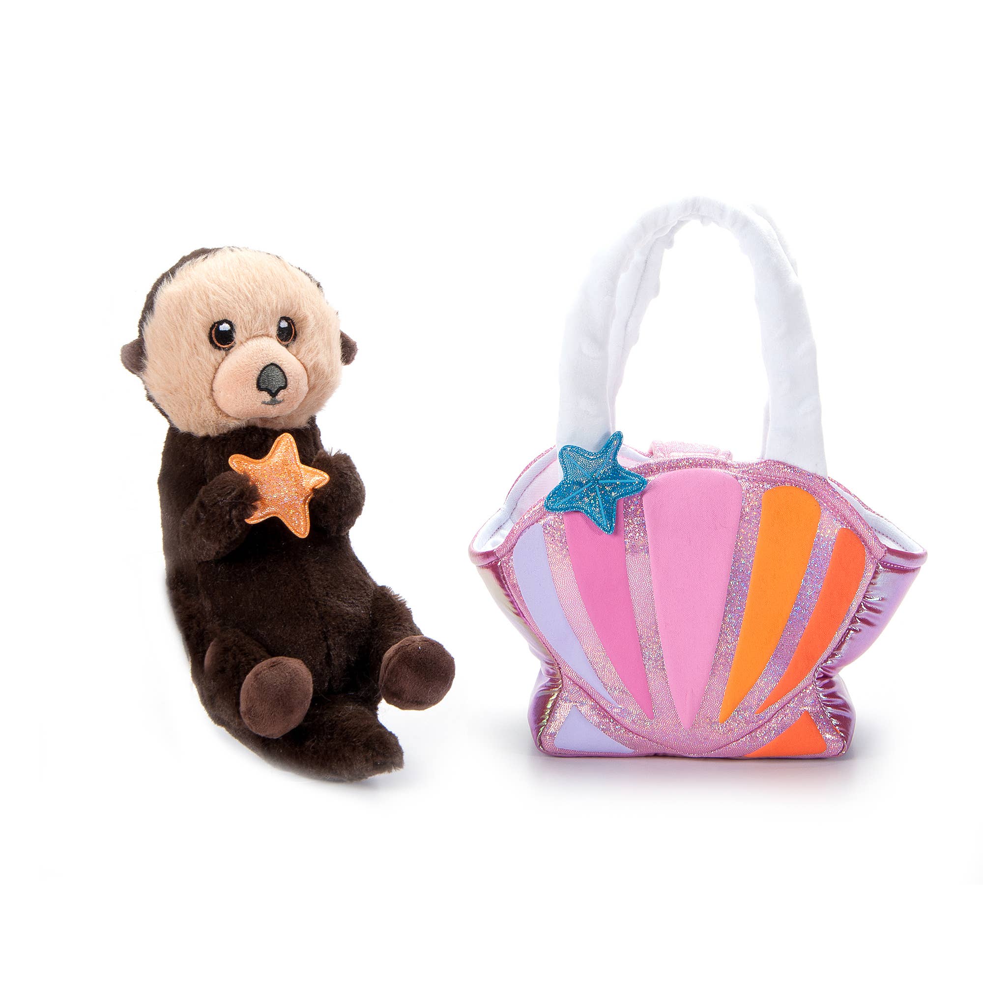 Plush Animal Set with Purse - Sea Otter