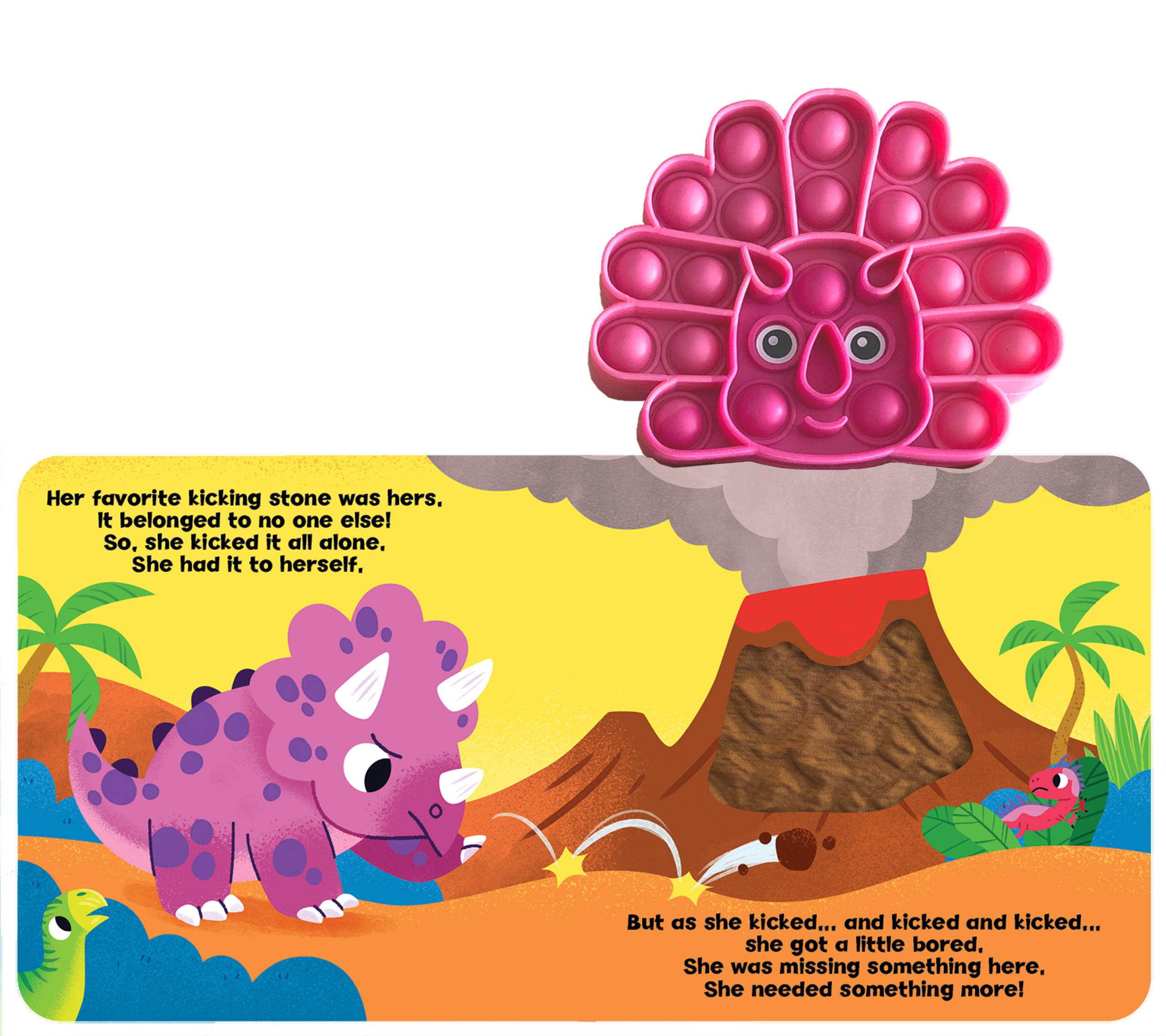 Little Triceratops - Your Sensory Fidget Friend Board Book