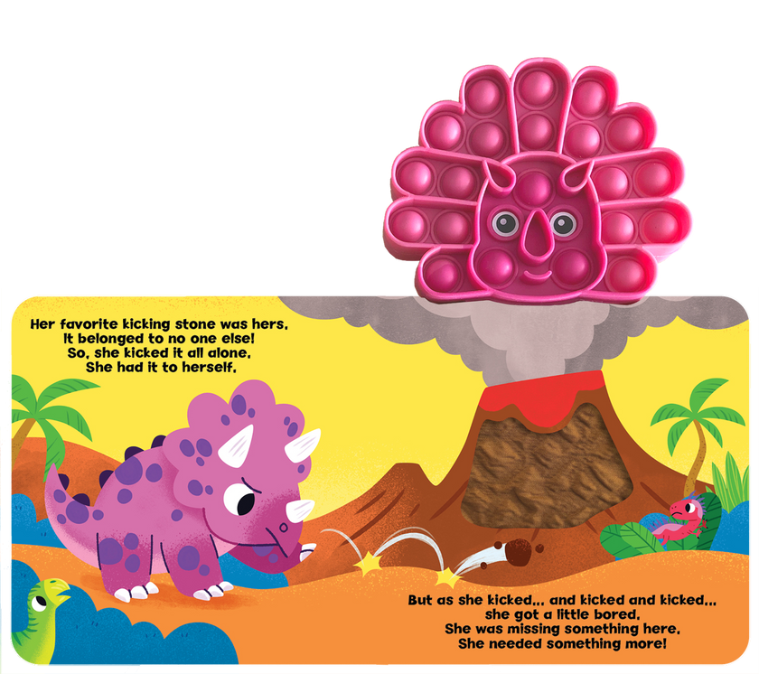 Little Triceratops - Your Sensory Fidget Friend Board Book