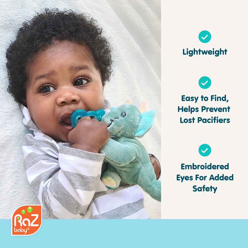 RaZbuddy Luna Pink Unicorn Paci/Teether Holder