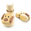 Brown Dog Rattle Socks