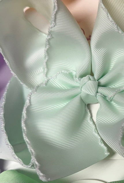 6 inch Moonstitch Bows (2 inch Ribbon)