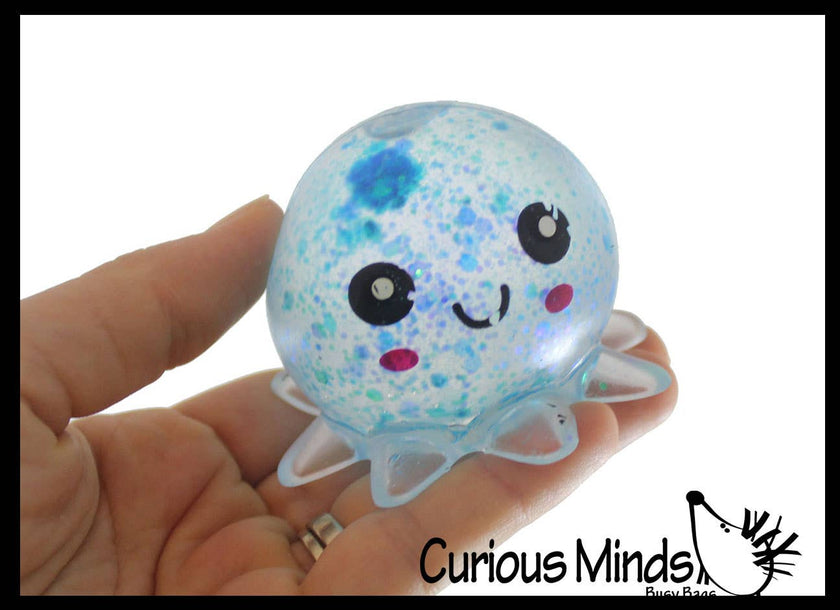 Octopus Sugar Ball Squishy Toy - Syrup Molasses Thick Glue/Gel Stress