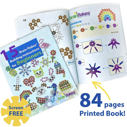 15 in 1 Brain Flakes Building Instructions For Beginners | PRINTED BOOK