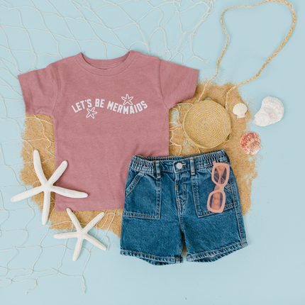 Let's be Mermaid's Toddler and Youth Beach Summer Shirt