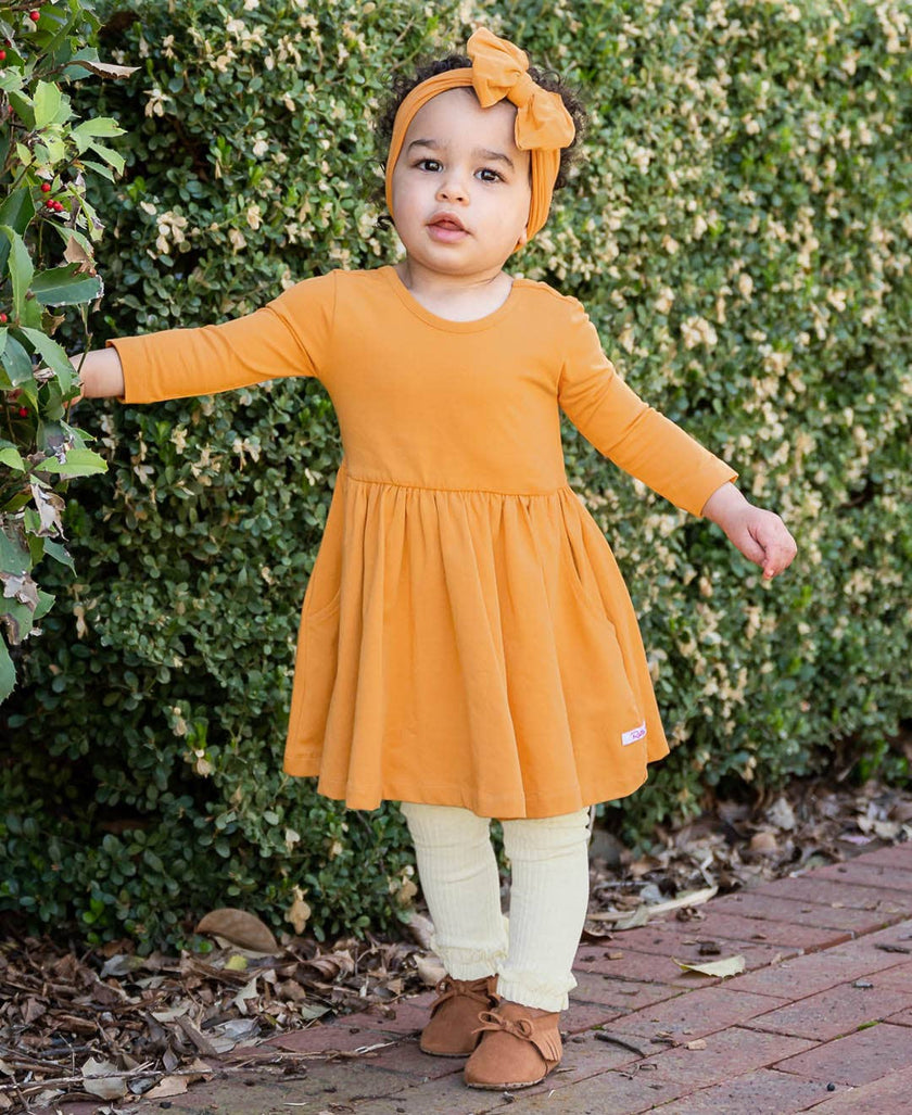 Oatmeal Rib Knit Footless Ruffled Tights