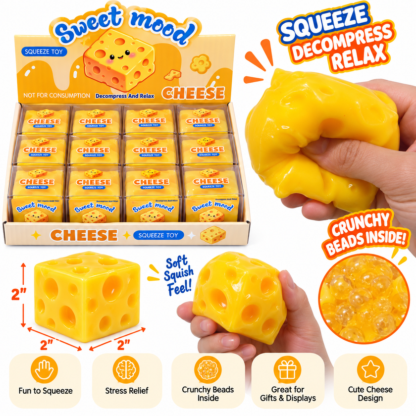Crunchy Cheese Squishy Toy