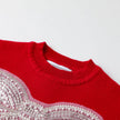 Red Sparkle Bow Christmas Sweater