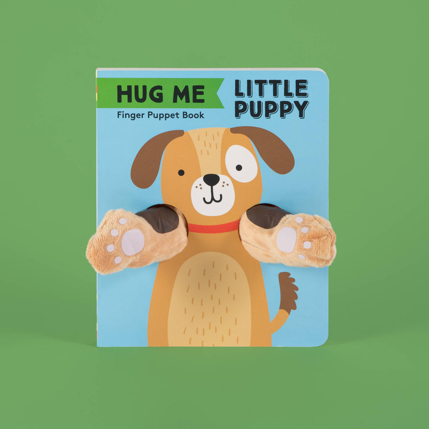 Finger Puppet Board Book- Hug Me Little Puppy