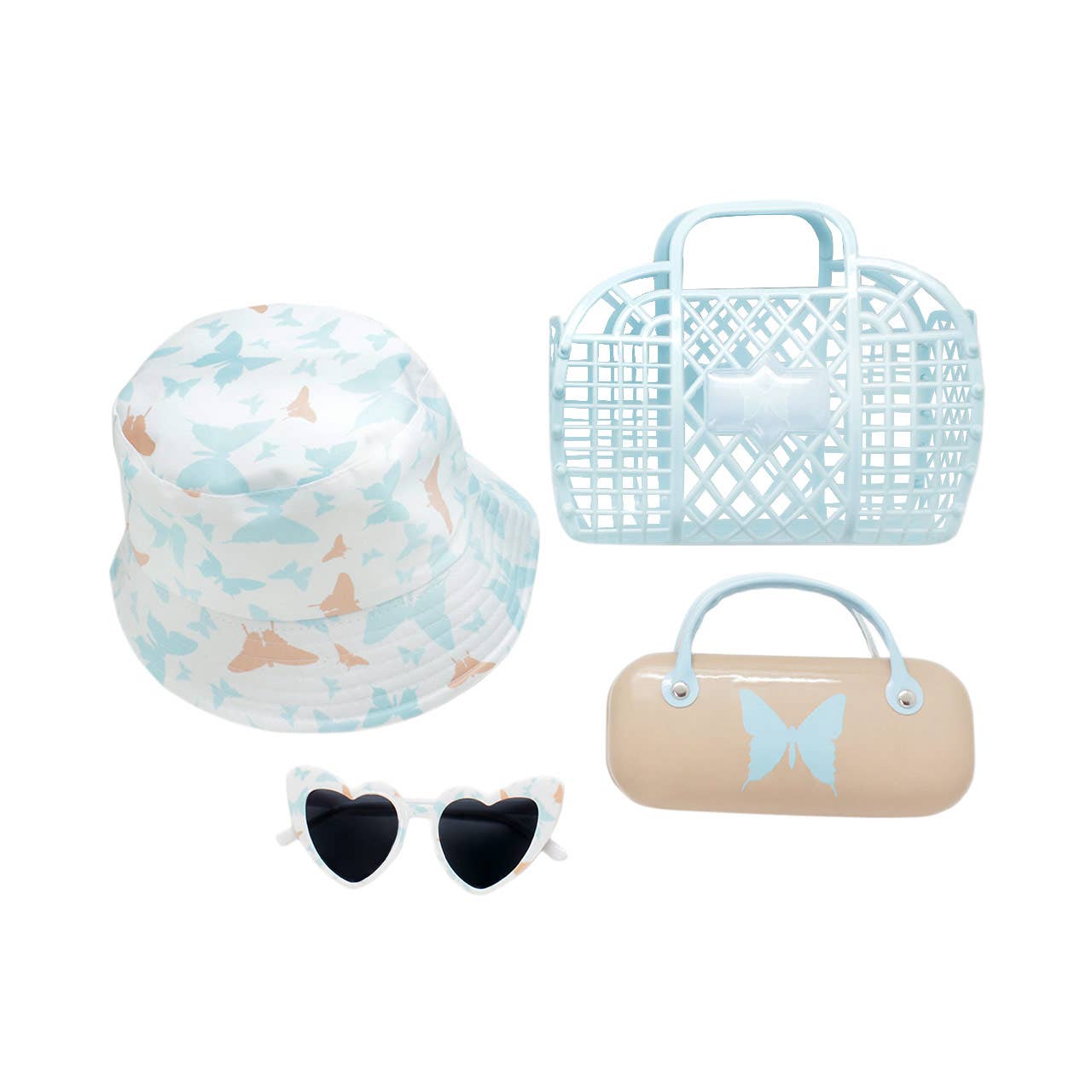 Kids Sunglasses with Hat Case and Bag Premium Combo Set New