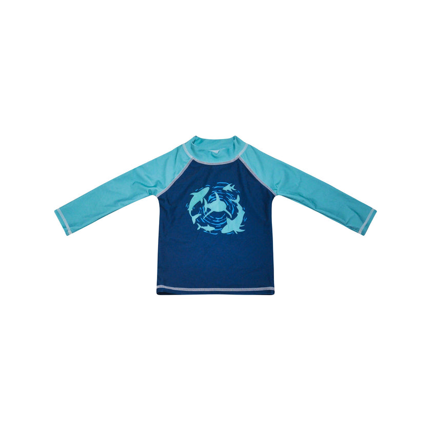 Kids UPF50+ Graphic Rash Guard Swim Top for Boys
