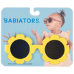Neon Yellow Flower Kids Sunglasses on