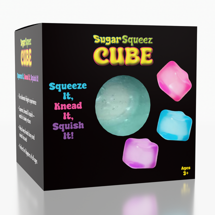 SugarSqueez Cube Mini Size Squishy Fidget Sugar Stress Ball (1pc)