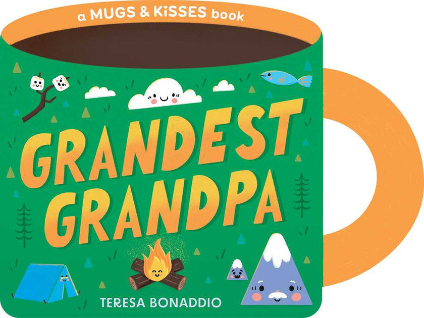 Grandest Grandpa (A Mugs & Kisses Shaped Board Book)