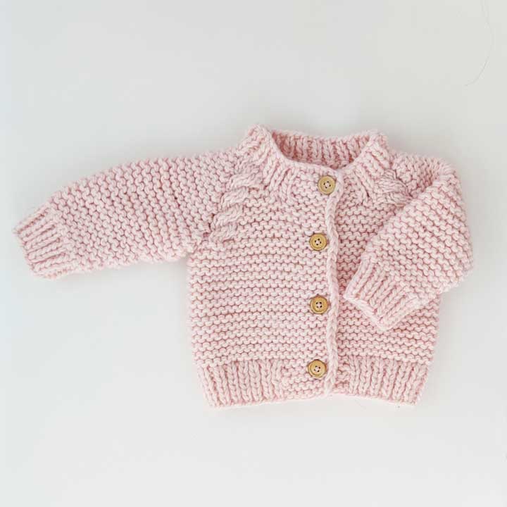 Huggalugs Sweater Garter Stich (PINK)