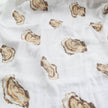 Aw, Shucks! Oyster Baby Muslin Swaddle Blanket Extra Large 47 x 47