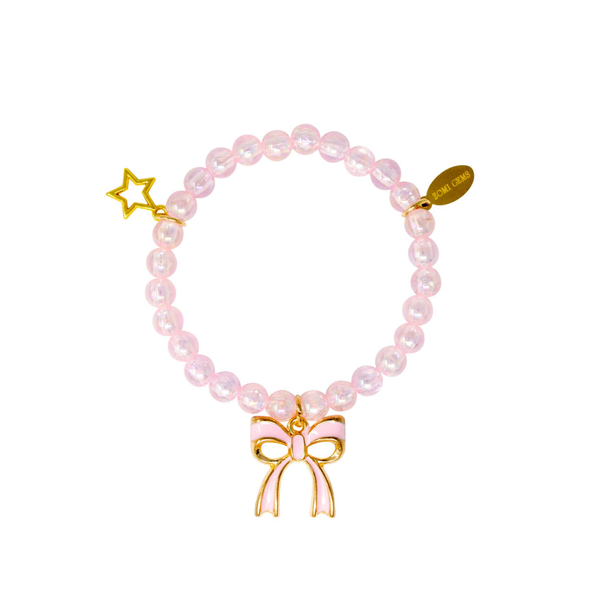 Pink & Purple Ballet Bead Bracelet Tower