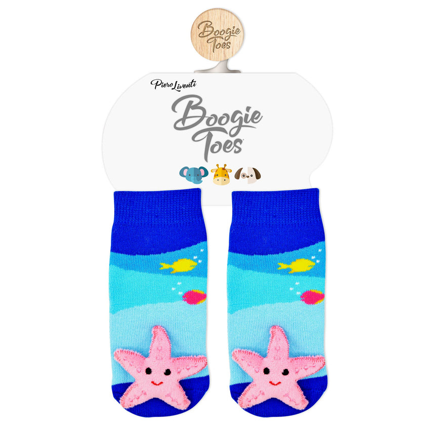 Starfish Baby Rattle Socks