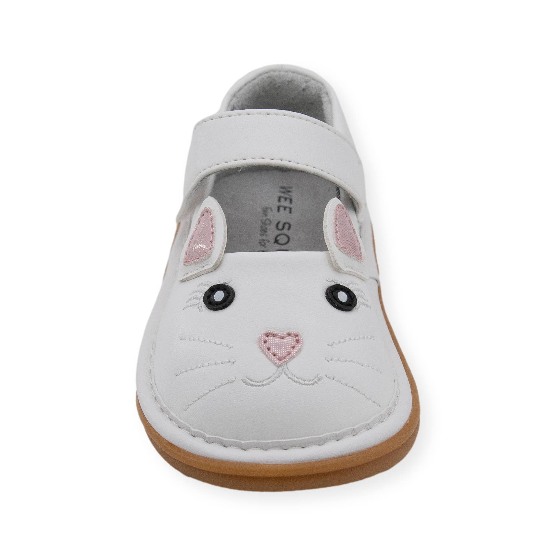Wee Squeak Kitty White Shoes