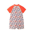 Infant Boys Orange Lobster Short Sleeve Swim Romper W/ Hat