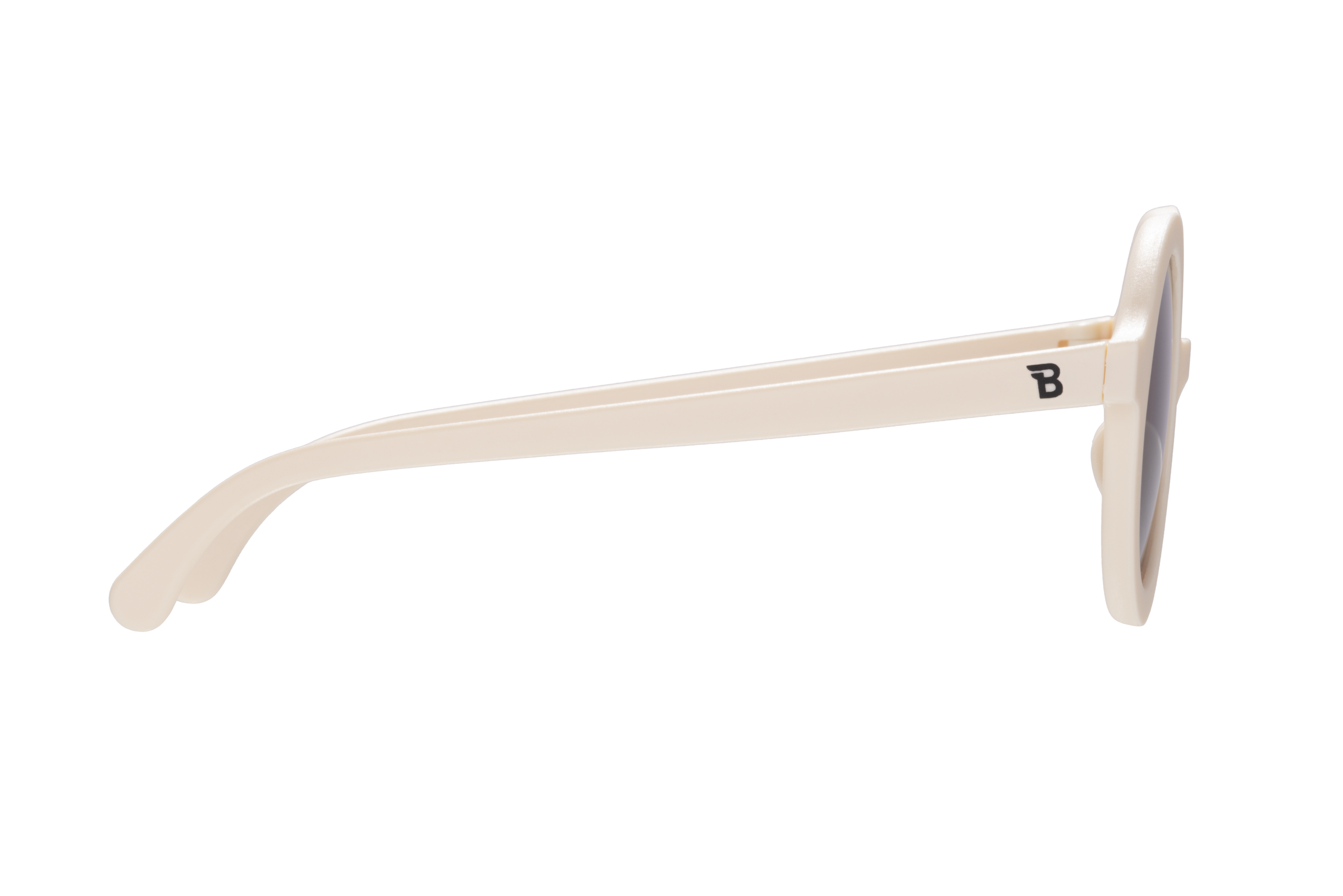 Sweet Cream Euro Round Kids Sunglasses with Amber Lens: Ages 3-5