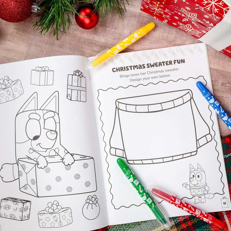 Bluey Colortivity: Hooray Christmas! Coloring Activity Book