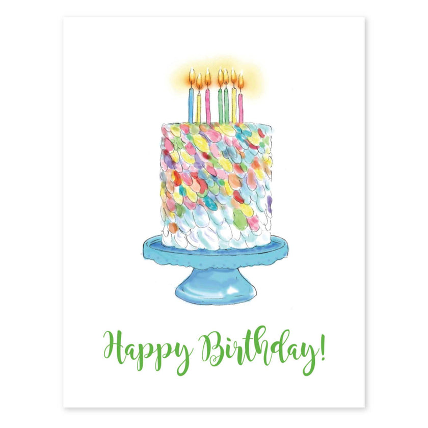 BIRTHDAY CAKE GREETING CARD