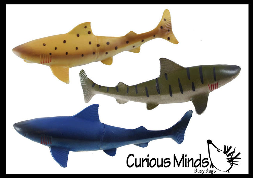 Jumbo Shark Figurine Toy - Large Realistic Replicas of Shark
