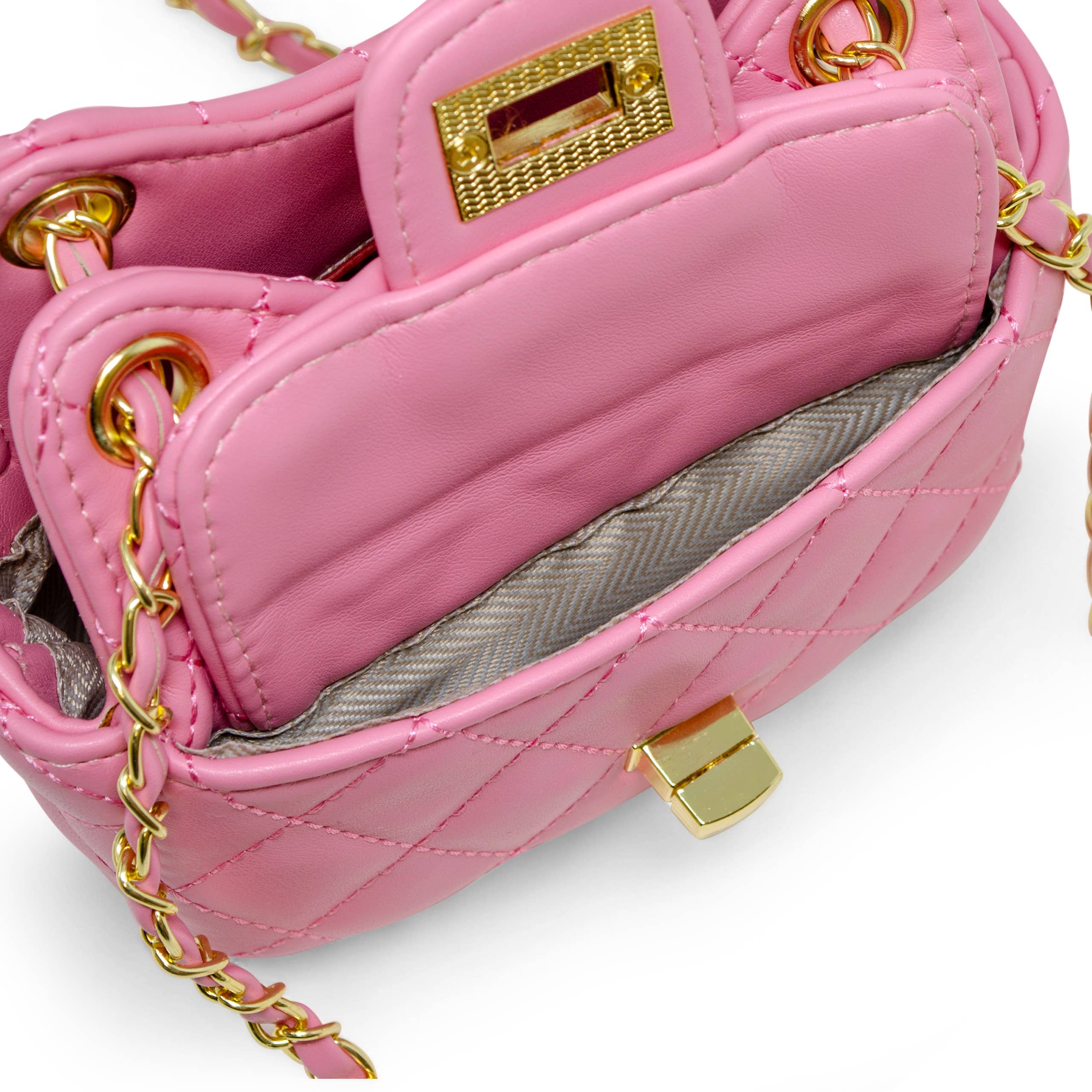Girls Tiny Quilted Treasure Purse
